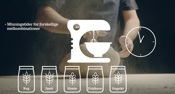 Mixningstider forskelligt mel